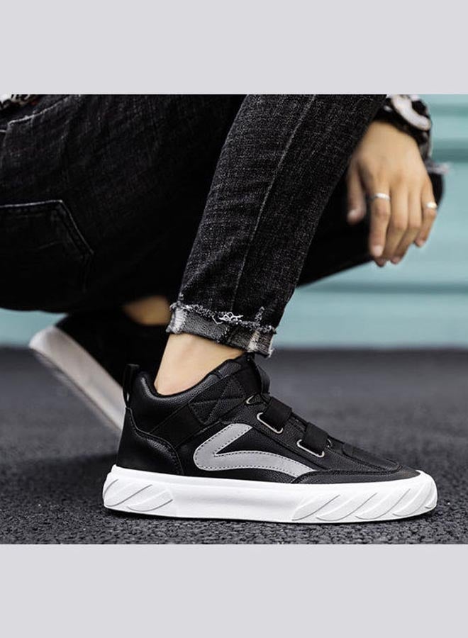 Beauenty Autumn Korean Breathable Xiaobai Versatile High Top Sneakers Black  - Image 1