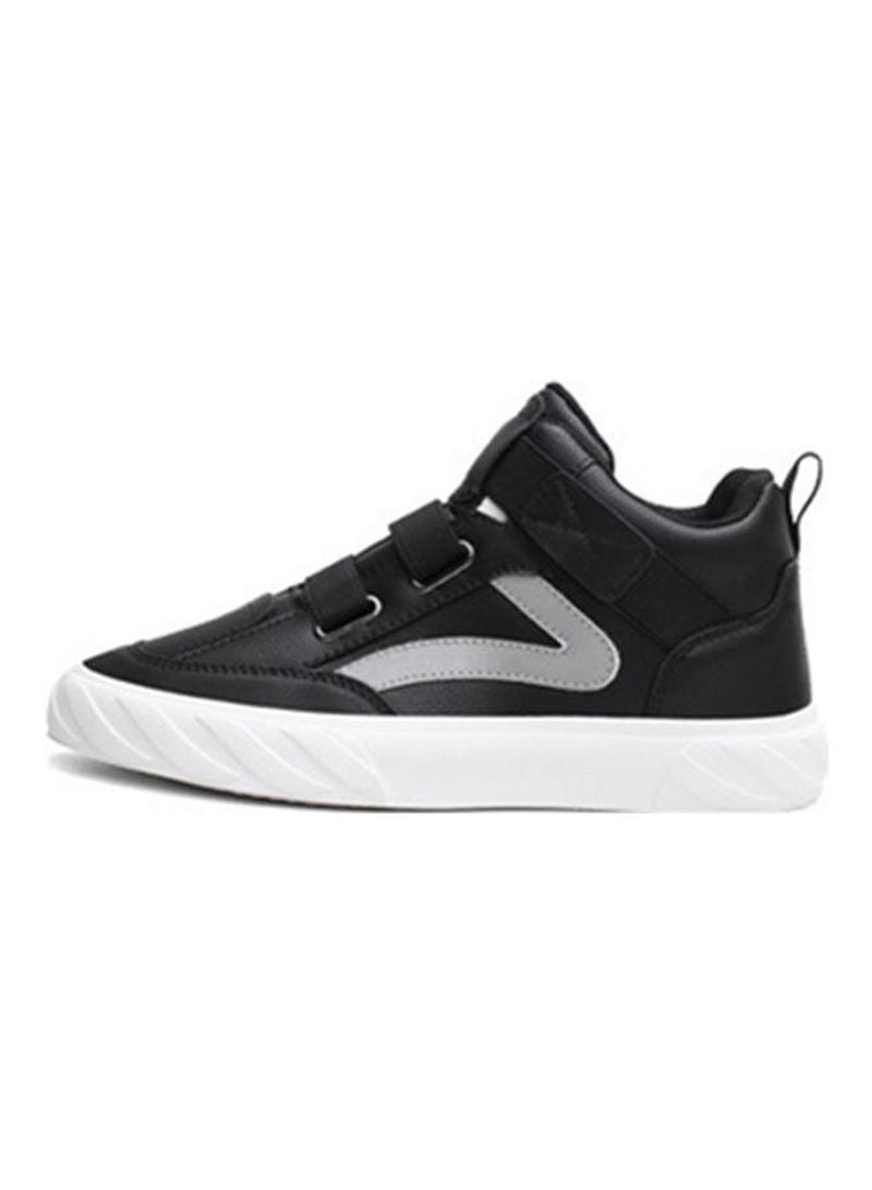 Beauenty Autumn Korean Breathable Xiaobai Versatile High Top Sneakers Black  - Image 4