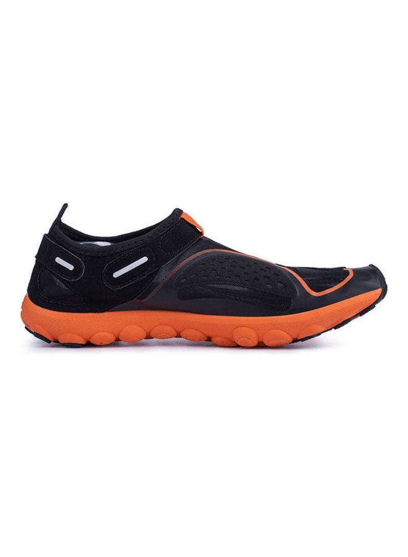 Beauenty Women's Round Toe Velcro Closure Beach Wading Shoes Black/Orange  - Image 1