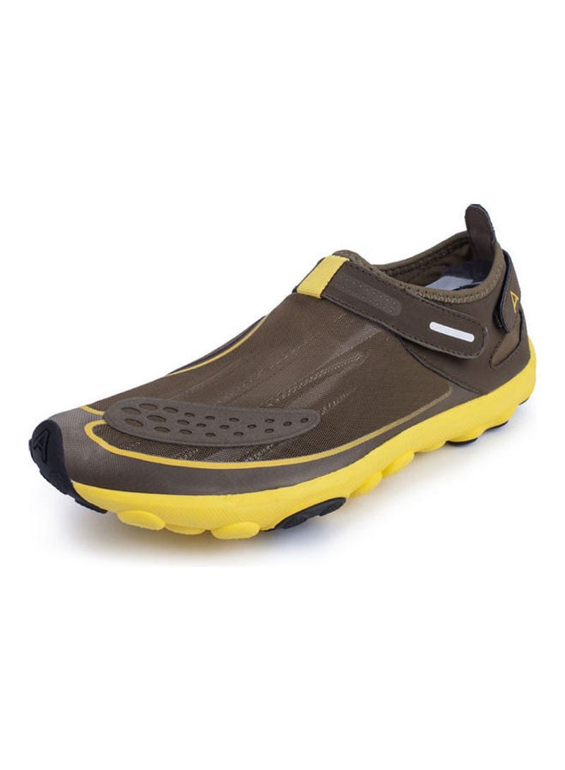 Beauenty Women's Round Toe Velcro Closure Beach Wading Shoes Brown  - Image 2