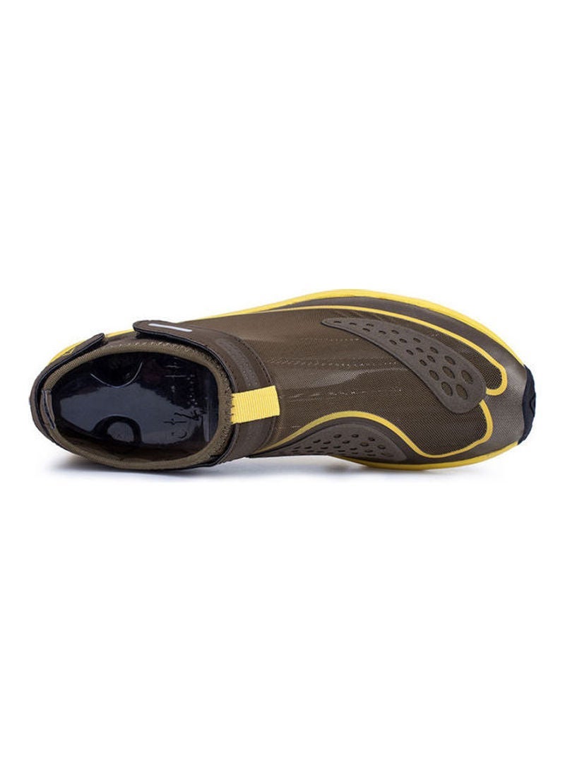 Beauenty Women's Round Toe Velcro Closure Beach Wading Shoes Brown  - Image 1