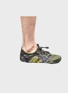 Beauenty Lace-Up Detail Hiking Shoes Green/Black/Yellow  - Image 1