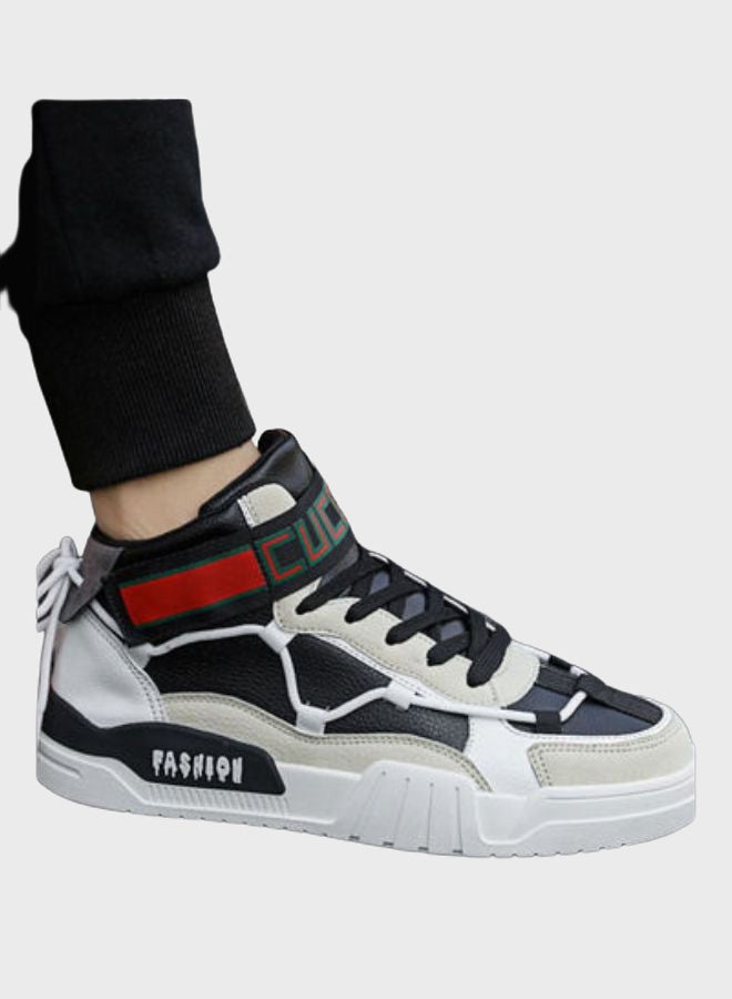 Beauenty Autumn High Top Sneakers White/Black/Grey  - Image 1