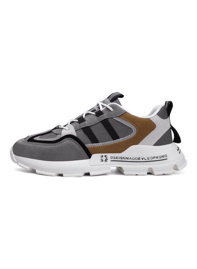 Beauenty Fashion Low Top Sneakers Grey/Black/Brown  - Image 2