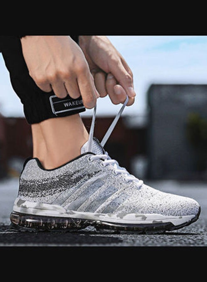 Beauenty Full Length Air Cushion Low Top Sneakers White/Grey/Black  - Image 1