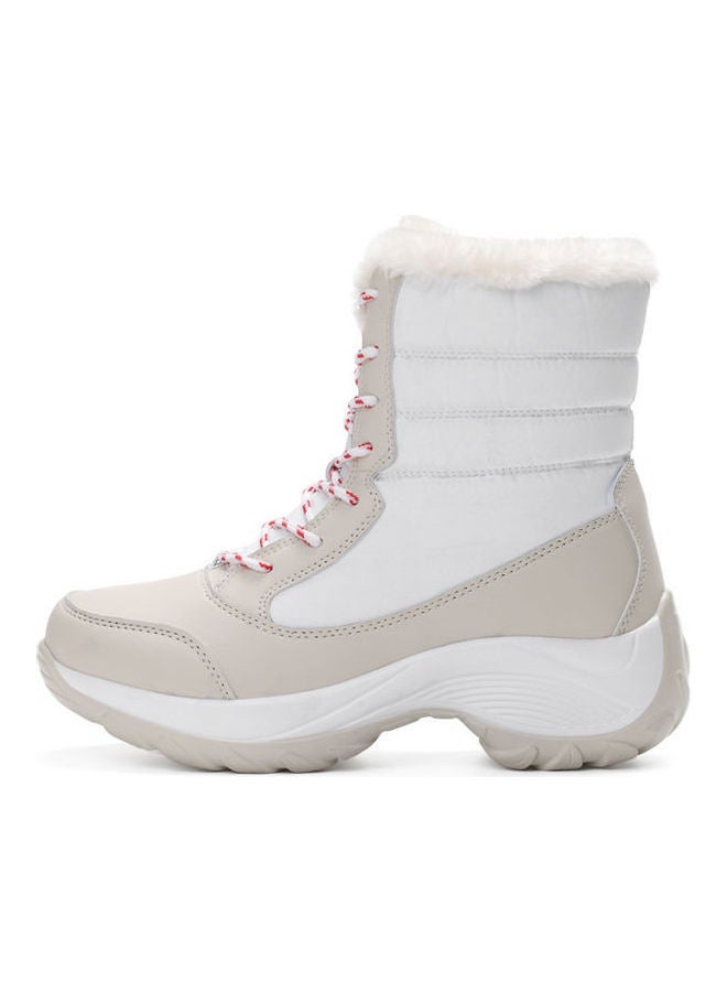 Beauenty Waterproof Effect Warm And Light Casual Boots White  - Image 3