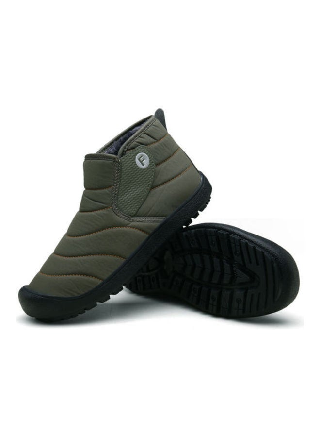 Beauenty Winter Plush Warm Snow Sneakers Green - Image 4