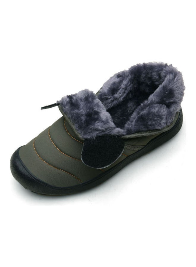 Beauenty Winter Plush Warm Snow Sneakers Green - Image 5