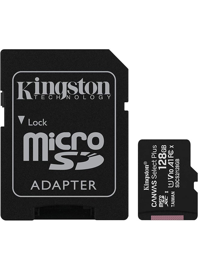 Kingston - Canvas Select Plus Micro SD With Adapter 128 GB - Image 1