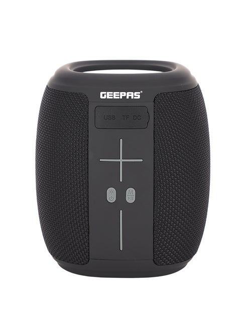 Rechargeable Bluetooth Speaker, BT/USB/TF Card/FM , Lithium Battery Speaker With TWS And Aux-In | Portable Speaker With Hands-Free Calling Black