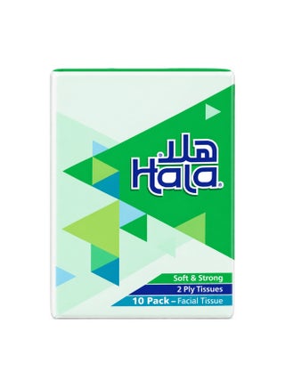 مجموعة عبوات مناديل ورقية للوجه بطبقتين تضم 180 منديلاً مكونة من 10 قطع أبيض - view 5