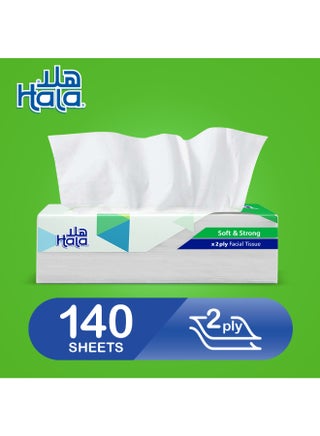 مجموعة عبوات مناديل ورقية للوجه بطبقتين تضم 180 منديلاً مكونة من 10 قطع أبيض - view 3