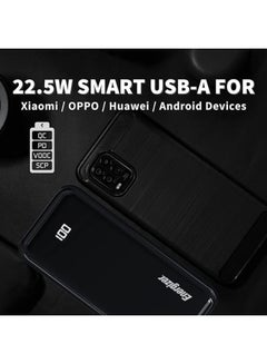 20000 mAh Ultimate Fast Charging PD Power Bank, Triple Outputs - 22.5W Power Delivery For iphones, Dual 18W Smart USB-A For Android Devices, LCD Digital Display, Dual Inputs, Micro-USB And Type-C Black - pnsku/N42547190A/45/_/1699783895/8a0dce50-c1cc-43ca-a4ed-c5e6f8c5c444