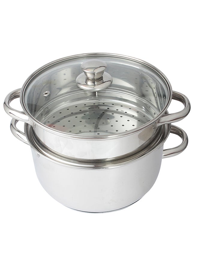 Home Box - Stilo 2-Tier Steamer Stainless Steel 20cm - Image 1