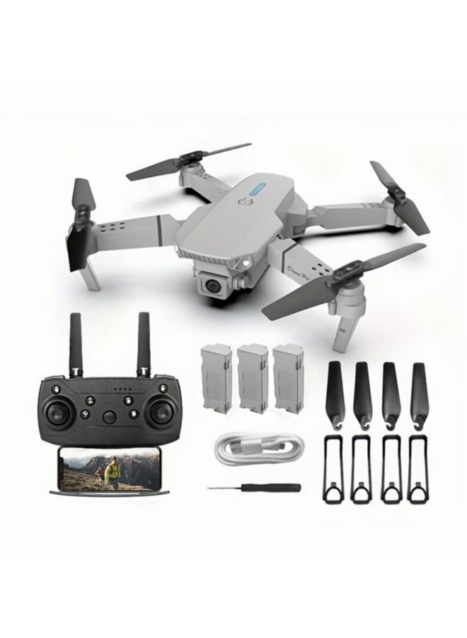 Generic - LS-E525 RC Drone with Camera 4K Drone Dual Camera WiFi FPV Drone Headless Mode Altitude Hold Gesture Photo Video Track Flight 3D Filp RC Qudcopter Assorted - Image 1