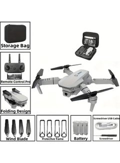 Generic LS-E525 RC Drone with Camera 4K Drone Dual Camera WiFi FPV Drone Headless Mode Altitude Hold Gesture Photo Video Track Flight 3D Filp RC Qudcopter Assorted  - Image 4