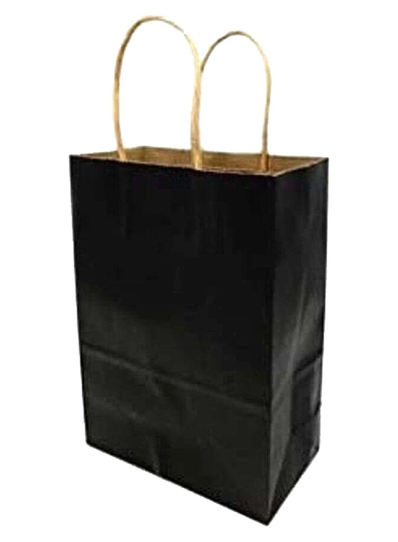 PARTY FUN Paper Gift Bag With Durable Handles Black - Image 1