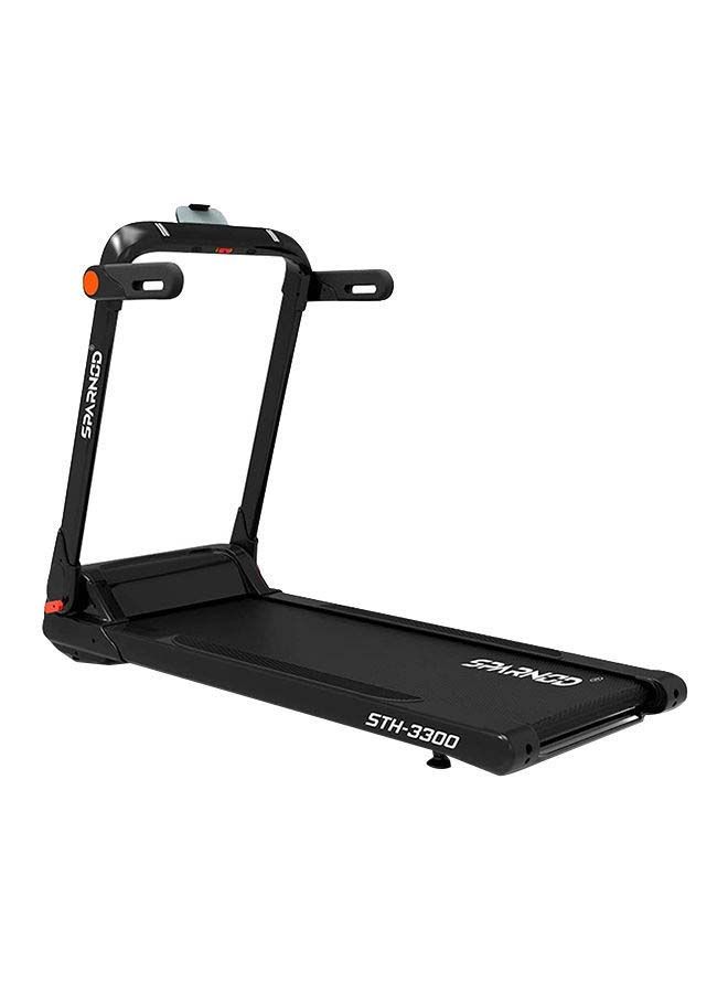 STH-3300 5.5 HP Peak Automatic Pre-Installed Foldable Motorized Running Indoor Treadmill for Home Use, Black 