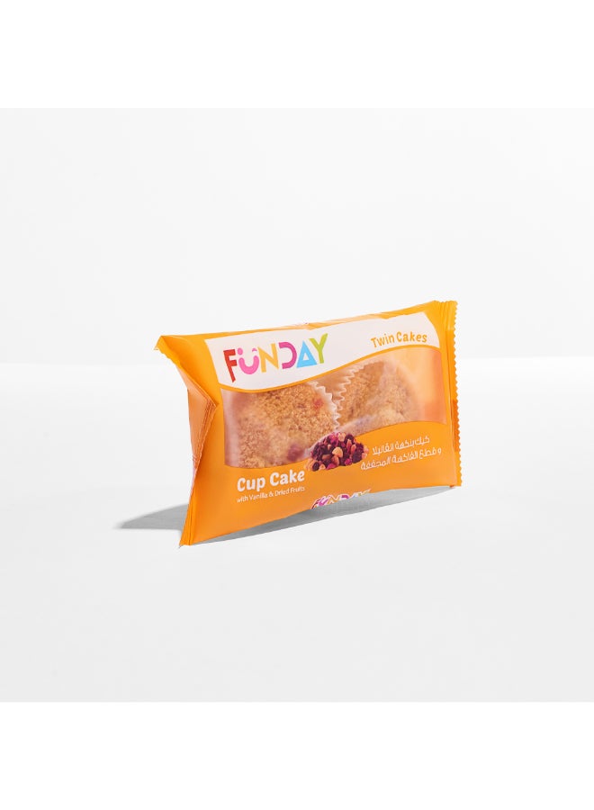 Funday Muffin Twin Cakes With Vanilla And Dried Fruits 2 Pieces 64grams 