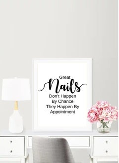 DECOREK Nail Polish Printed Canvas Painting Black 57 x 71 x 4.5cm  - Image 2