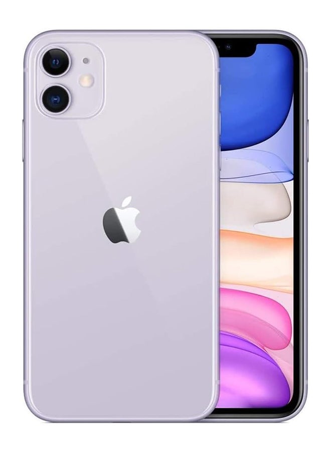 Apple - Renewed - iPhone 11 128GB Purple 4G - International Version - Image 1