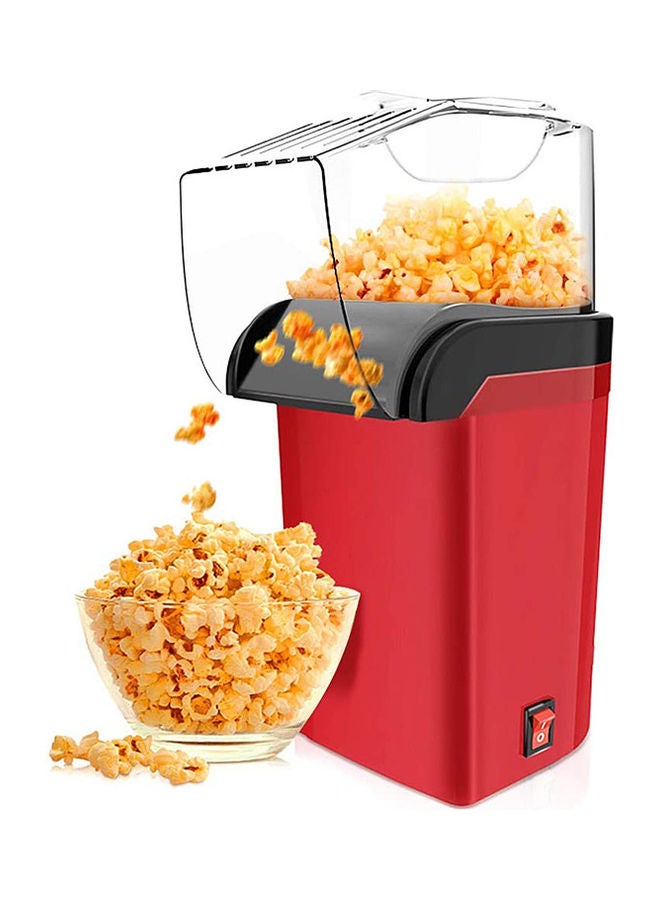 Hot Air Popcorn Machine 1200w, Quick To Complete Healthy Food In 2-3 Minutes 1.8 L 1200 W JYDQ-01H Red - Image 1