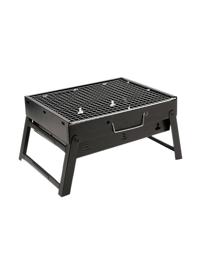 Portable BBQ Charcoal Grill Black 20x35x27cm - Image 1