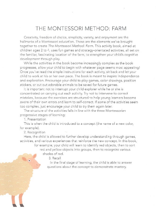 The Montessori Method-Farms (Book) Paperback English by Ws Kids - Image 3
