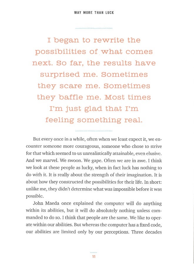 Way More Than Luck: Commencement Speeches - Chronicle Books Hardcover English by Chronicle Books - Image 5