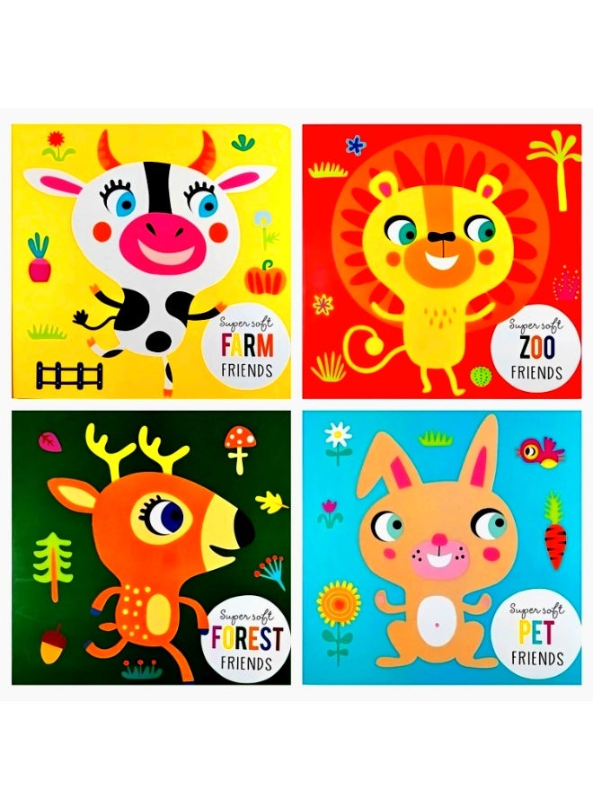 Supersoft Friends 4-Pack Board Book English by Tulip Books