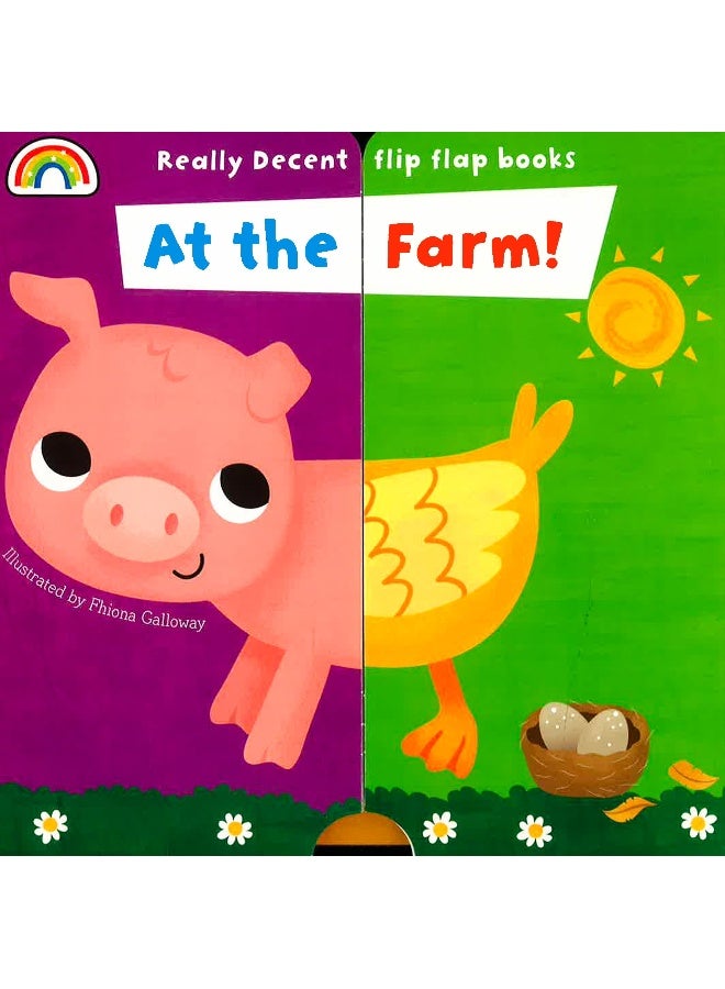 Flip Flap - At The Farm Board Book English by Really Decent Books - Image 1