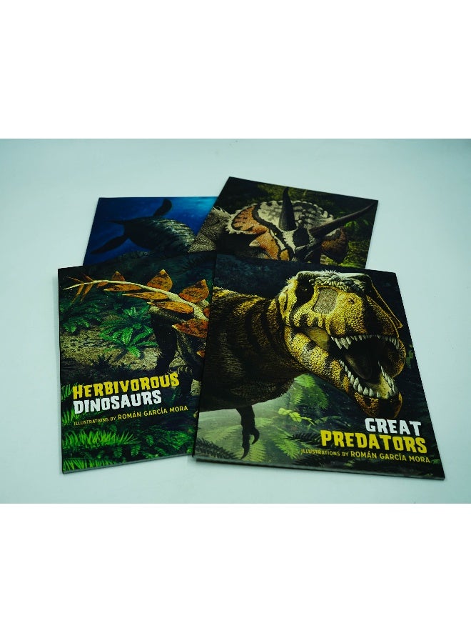 Great Predators, Herbivores Dinosaurs, Armored Dinosaurs, Aquatic Reptiles (Set Of 4 Books) Paperback English by Giuseppe Brillante - Image 3