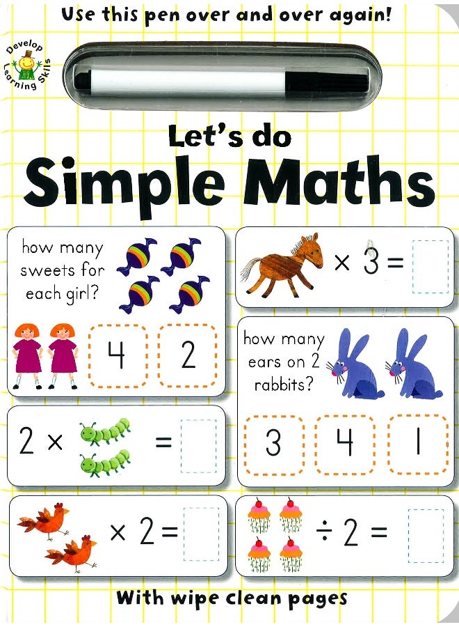 Wipe Clean: Let's Do Simple Maths Board Book English by Anton Poiter - 1st January 2014 - Image 1