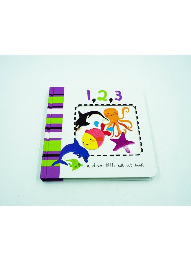 1, 2, 3: A Clever Littel Cut Out Book Board Book English - Image 1