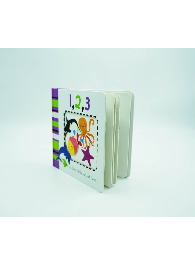 1, 2, 3: A Clever Littel Cut Out Book Board Book English - Image 4