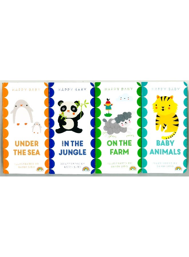 Happy Baby Books Animals Fun Pack (4 Books) Board Book English by Barbi Sido - 15 March 2019 - Image 1
