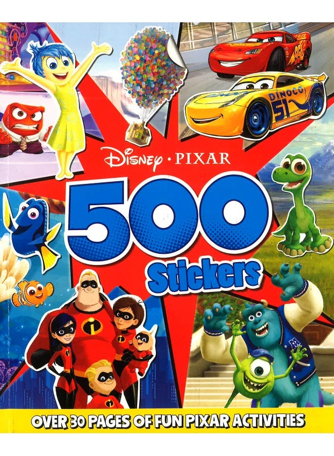 Disney Pixar 500 Stickers Paperback English - 01 Apr 2019 - Image 1