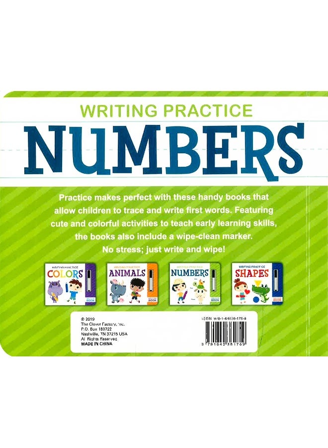 Writing Practice Numbers: Wipe-Clean Book Board Book English - Image 2