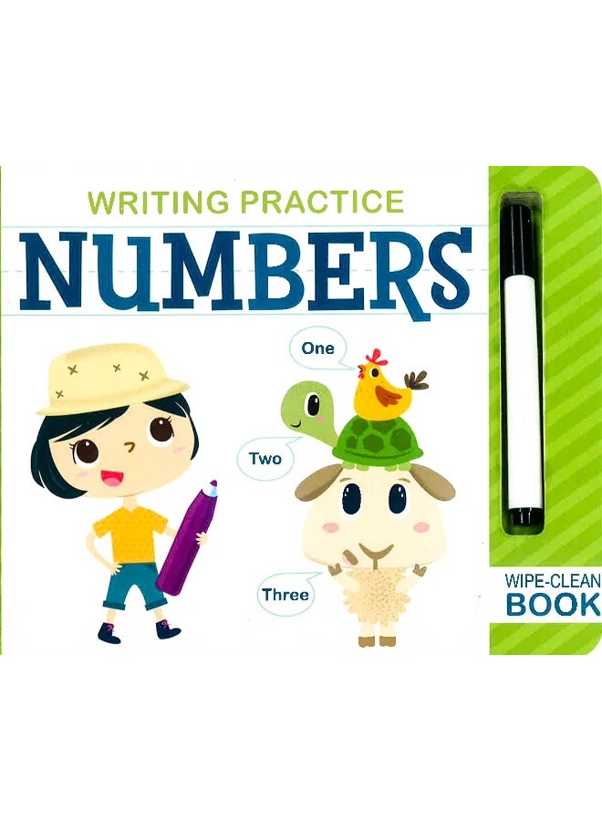 Writing Practice Numbers: Wipe-Clean Book Board Book English - Image 1