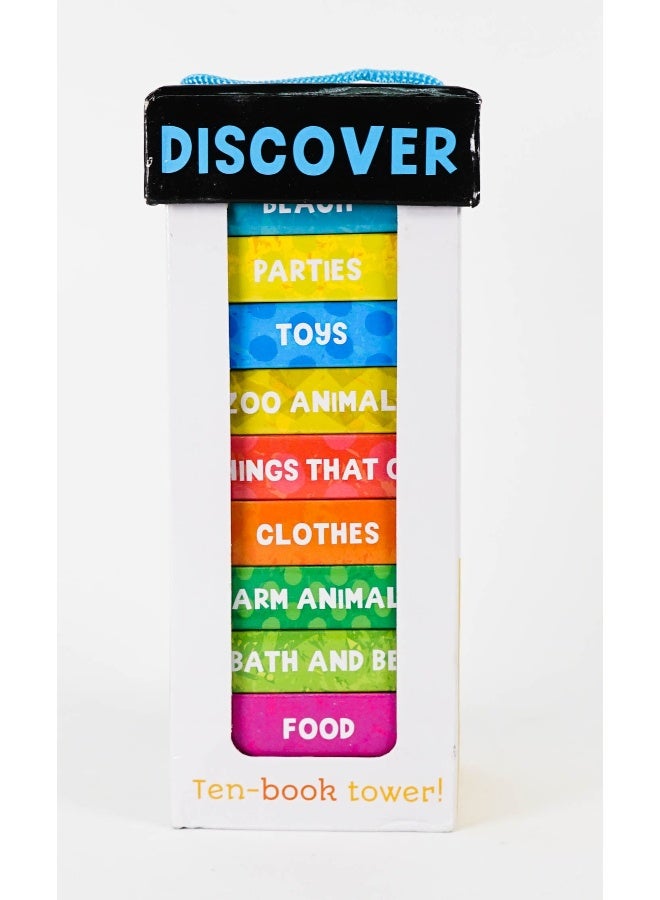 Discover First Words Tower (Set Of 10 Books) Board Book English - Image 1