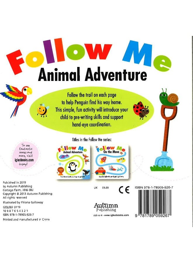 Follow Me: Animal Adventure: Trace The Trails With Your Finger To Get Home Board Book English - 1 Feb 2019 - Image 2