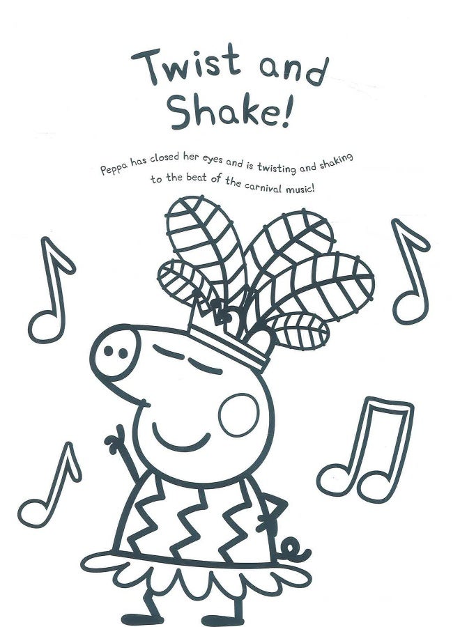 Peppa Pig - Let's Dance - Colouring Book Paperback English by Penguin - Image 5