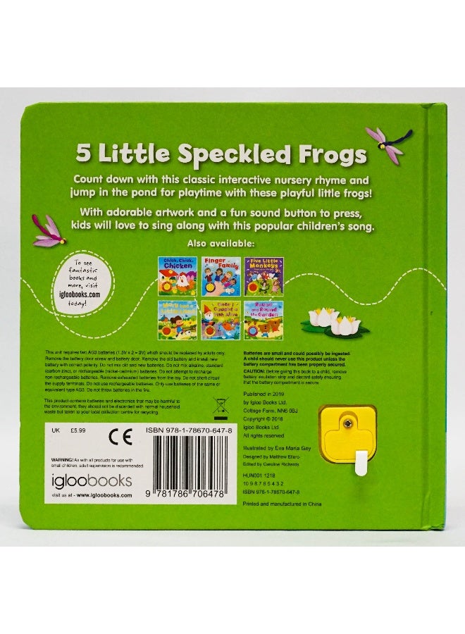 5 Little Speckled Frogs Board Book English by Sin Autor - 21 Feb 2018 - Image 2