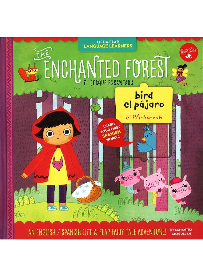 Lift-A-Flap Language Learners: The Enchanted Forest Hardcover English by Samantha Chagollan Evgenia Golubeva - Image 1