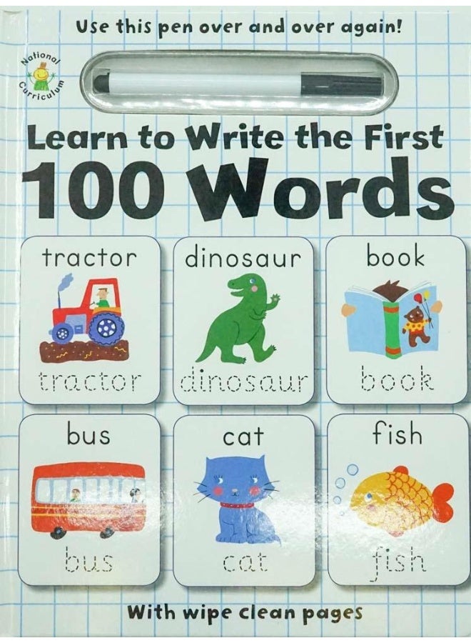 Wipe Clean: Learn To Write The First 100 Words Board Book English - January 1, 2014 - Image 1
