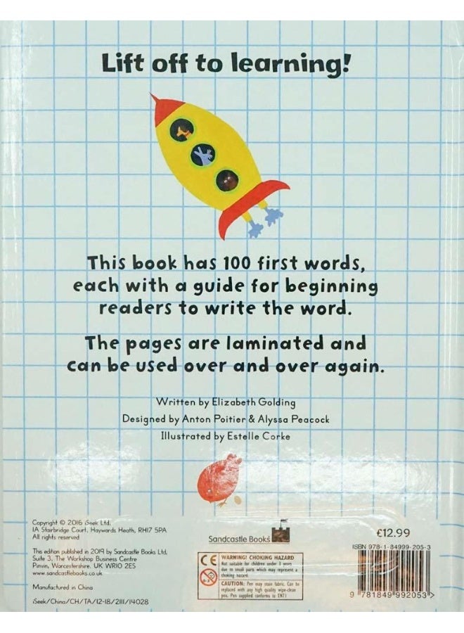 Wipe Clean: Learn To Write The First 100 Words Board Book English - January 1, 2014 - Image 2