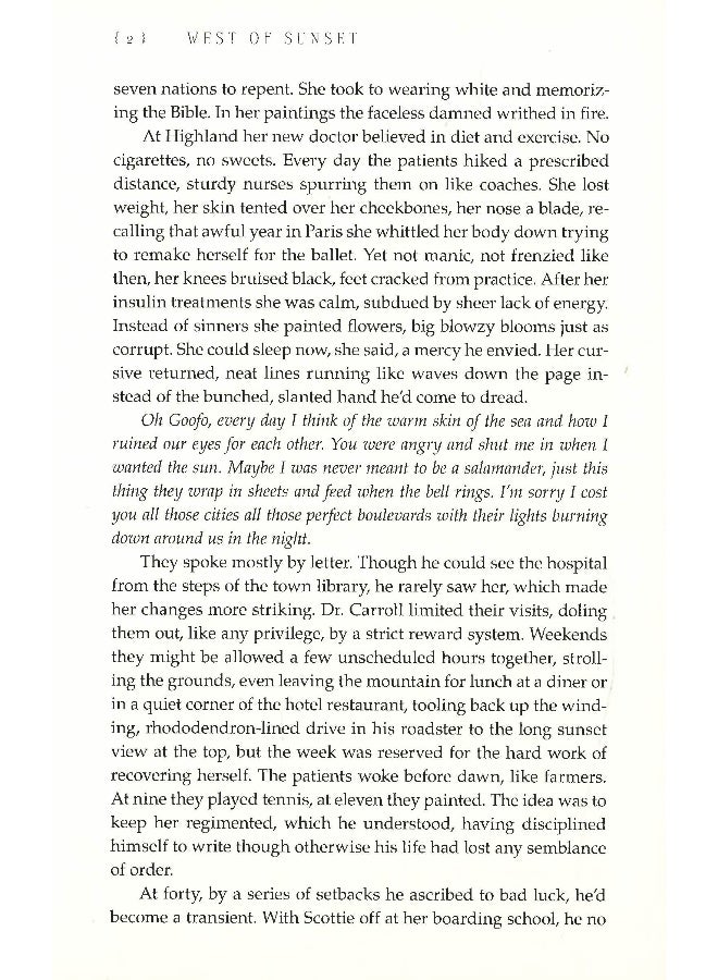 West Of Sunset Hardcover English by Stewart O'Nan - Image 3