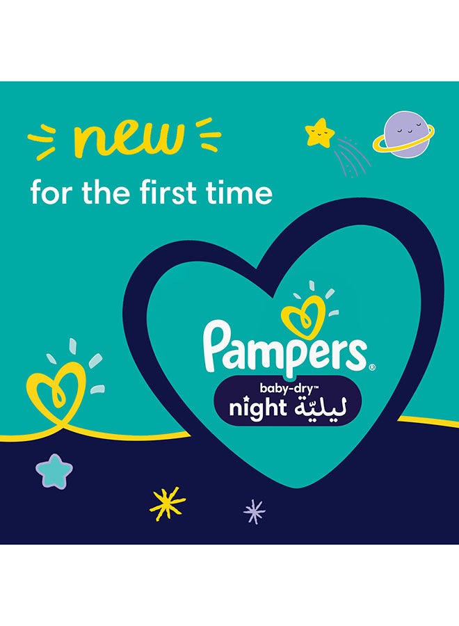 Pampers - Baby Dry Night Diapers For Extra Sleep Protection Size 3, 80 Count - Image 1