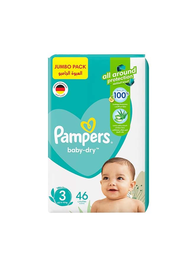 Pampers Premium Care Baby Night Diapers, Size 3, 6-10 Kg, 46 Count - Extra Sleep Protection - Image 2