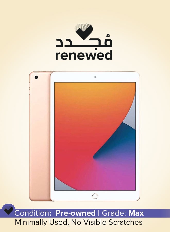 Apple Renewed - iPad 2020 (8th Gen) 10.2-Inch 128GB Wi-Fi Gold - International Version - Image 1